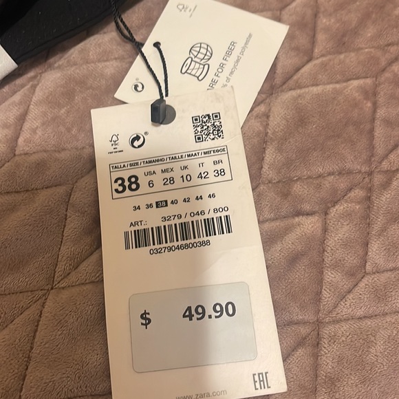 Zara High Waist Slim Fit Pant Size 38 - Picture 4 of 4